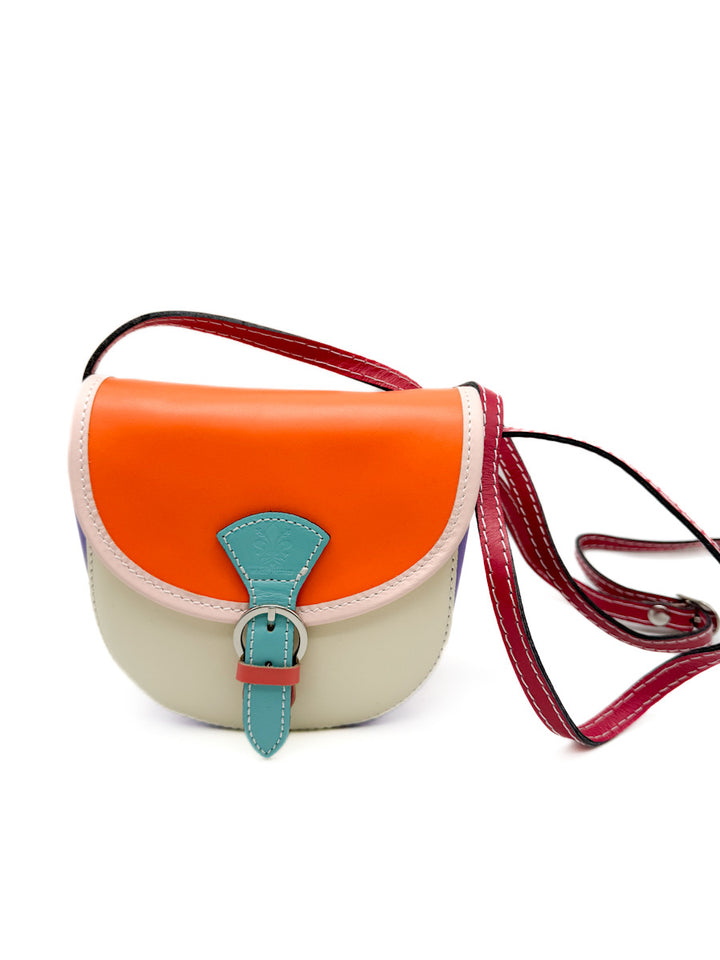 Bolso de Piel con Diseño Colorido y Exclusivo