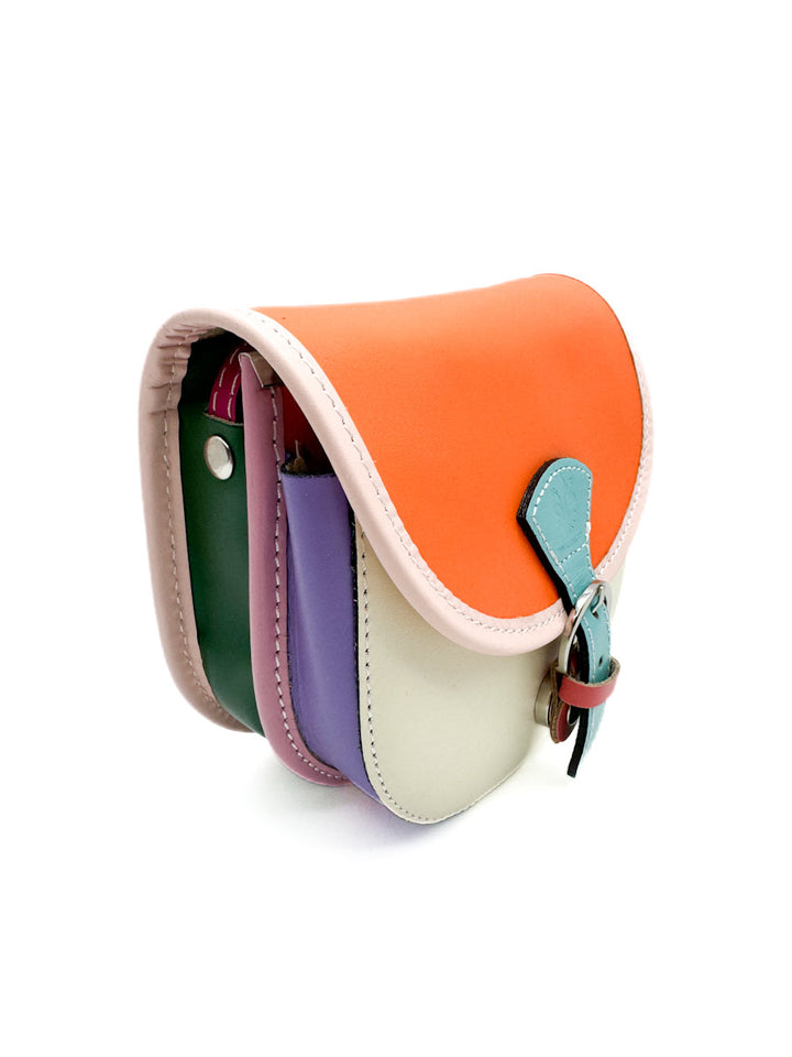 Bolso de Piel con Diseño Colorido y Exclusivo