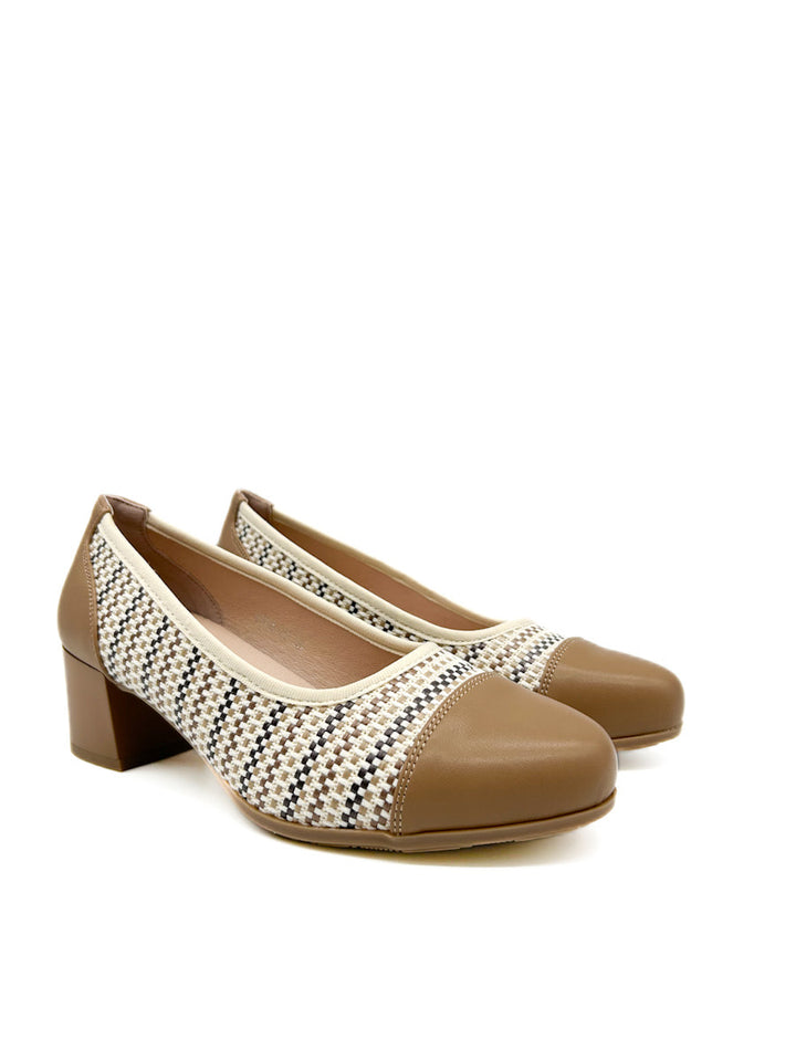 Zapato Salón Efecto de Rafia para Mujer E903-23