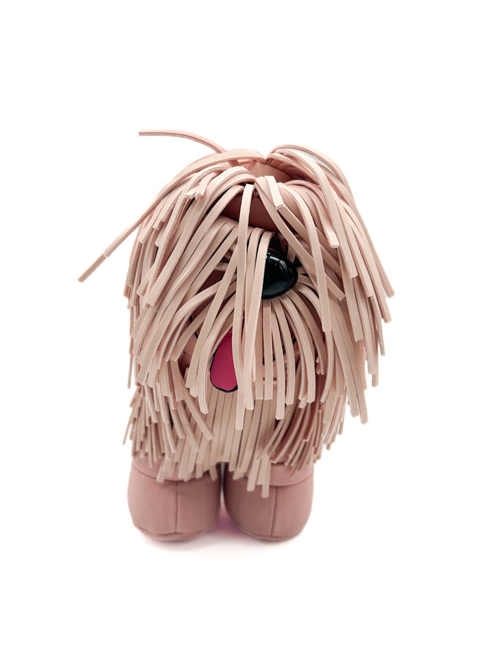 Bolsos imitando la silueta de un perro  con flecos