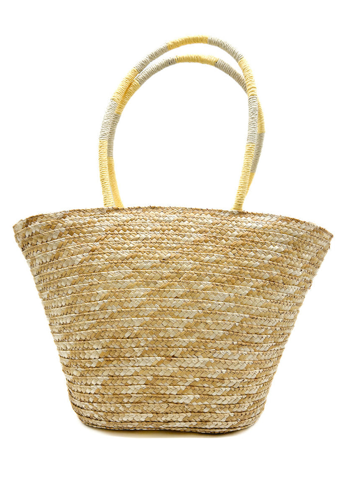 Bolsos mano de rafia bordados