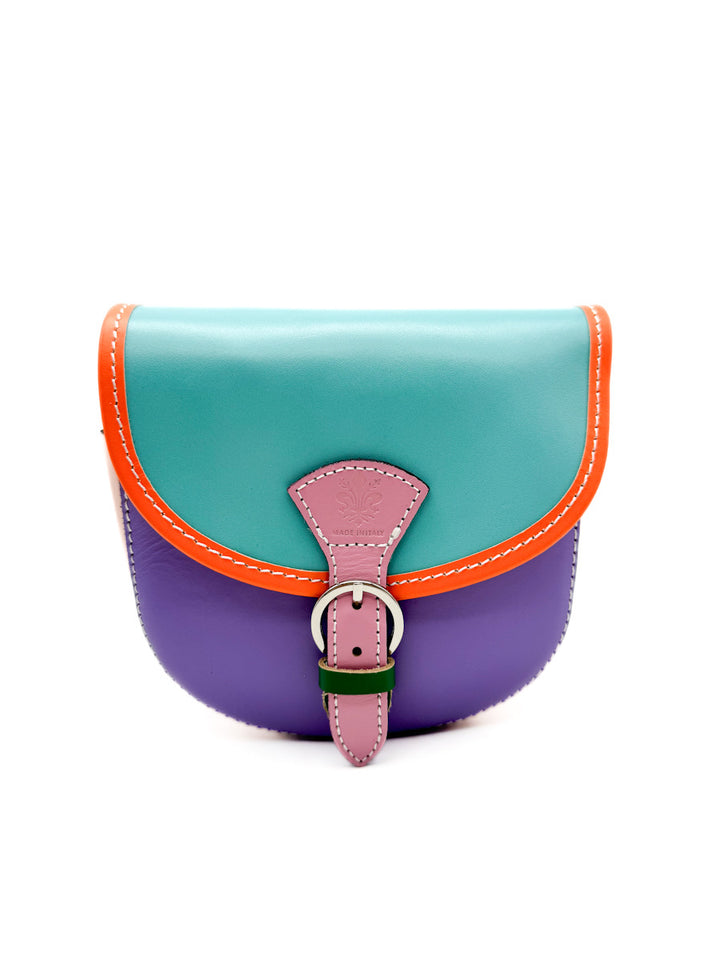 Bolso de Piel con Diseño Colorido y Exclusivo