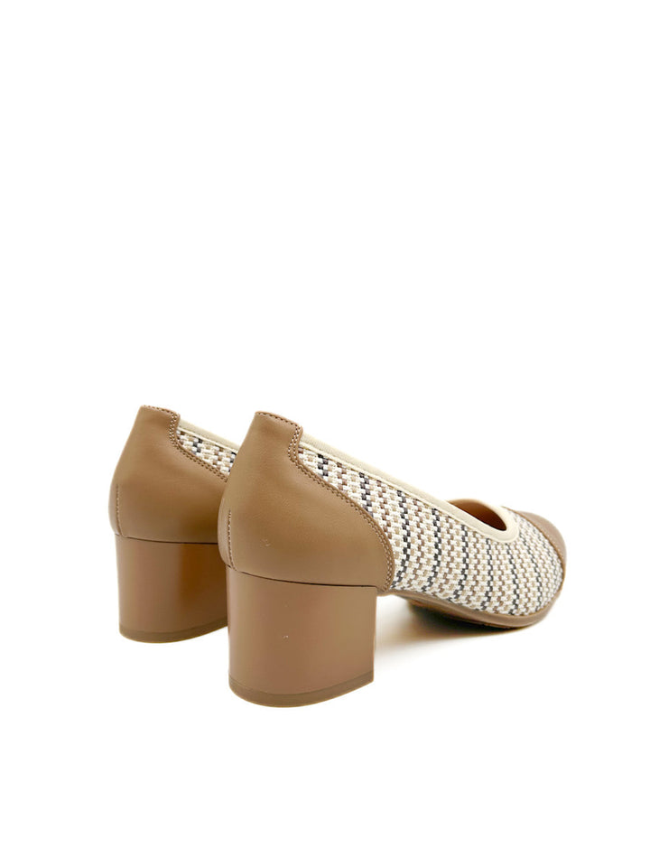 Zapato Salón Efecto de Rafia para Mujer E903-23