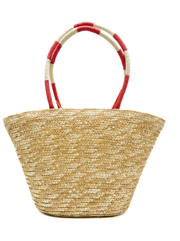 Bolsos mano de rafia bordados