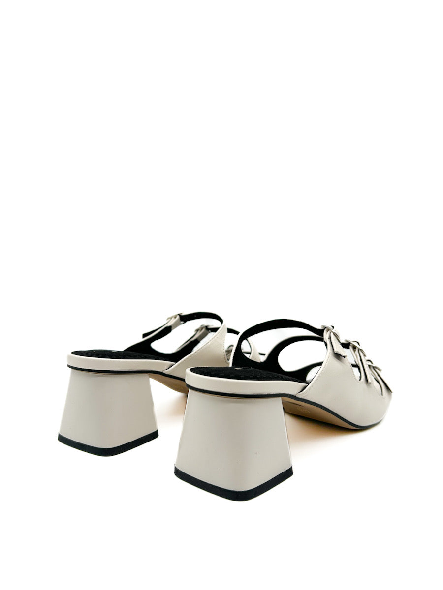 Sandalias de Tacón Medio con Hebillas Ajustables Corina M5371