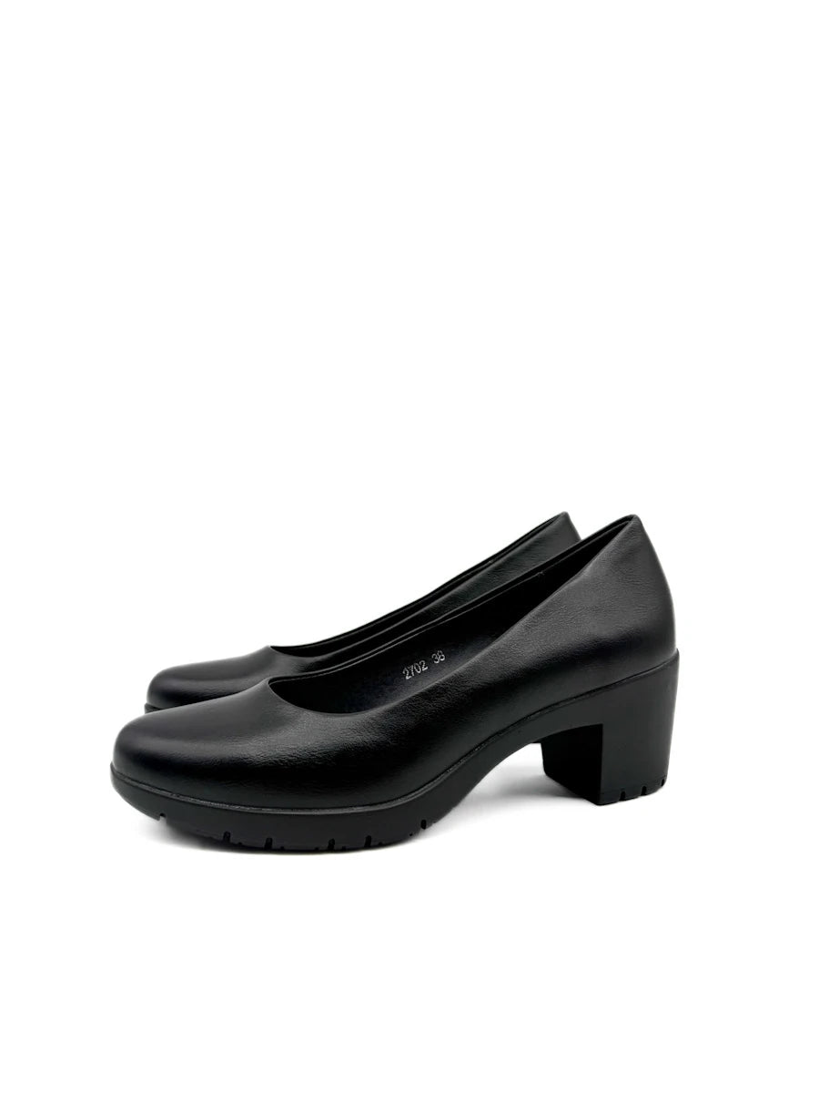 Zapatos de Salón con Tacón Ancho y Plataforma Cómodos
