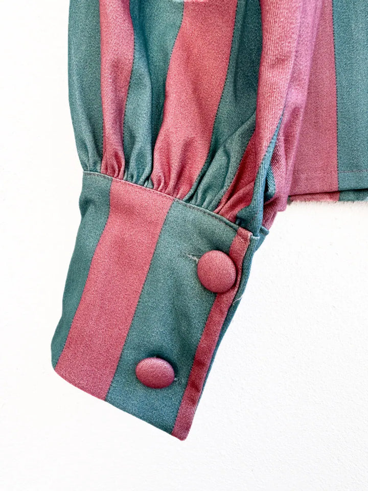 Conjunto de Blusa y Falda a Rayas – Venta por Separado