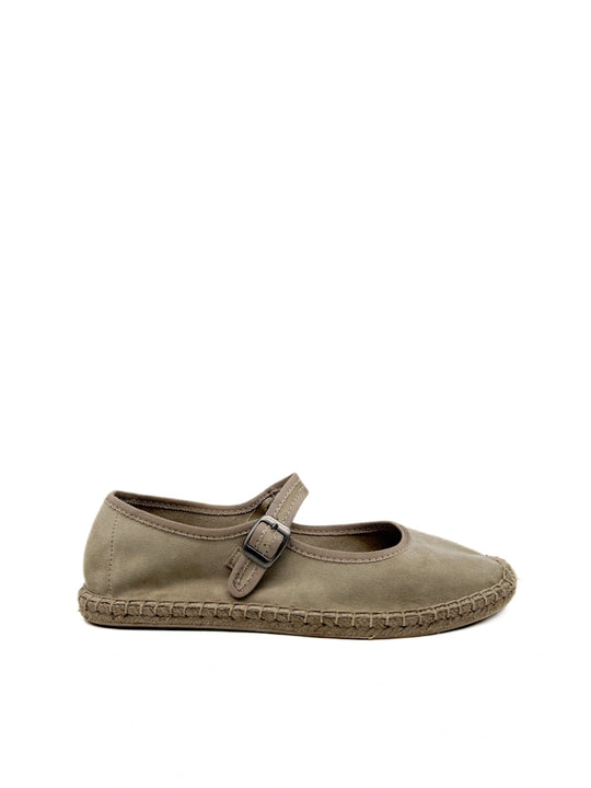 Espadrillas Mary Jane Corina M6360 de antelina con suela de esparto