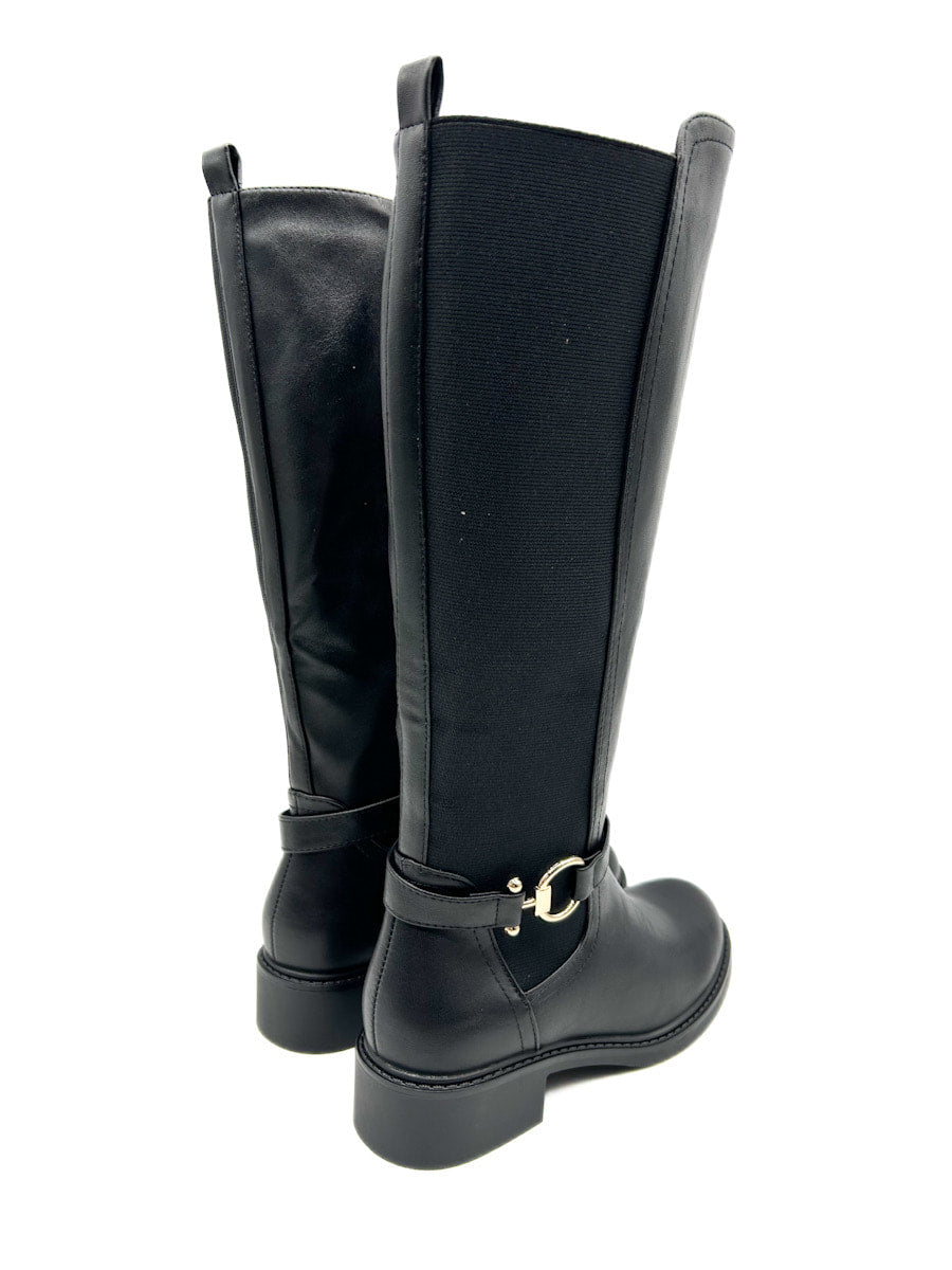 Bota Negra Elástico Referencia RQ51