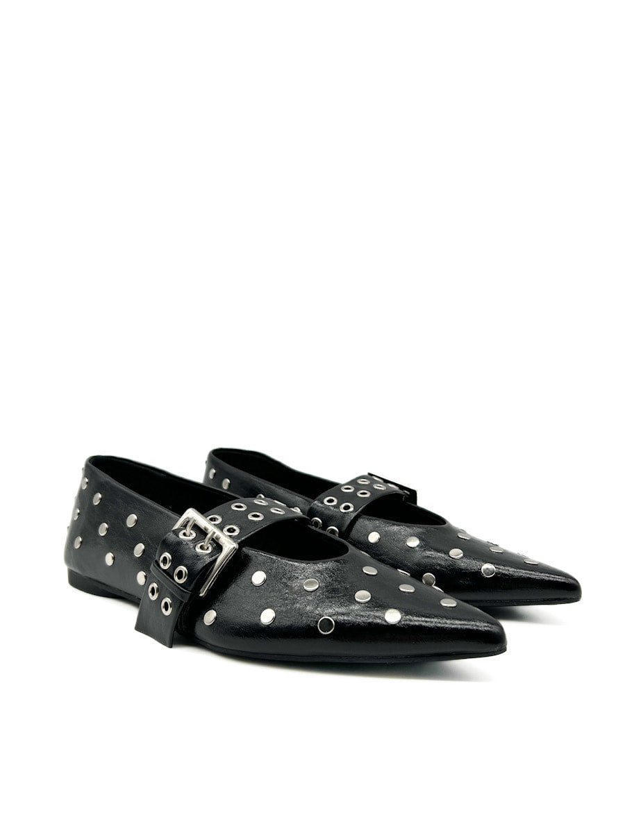 Zapatos Planos Mary Jane con Remaches Corina M5230