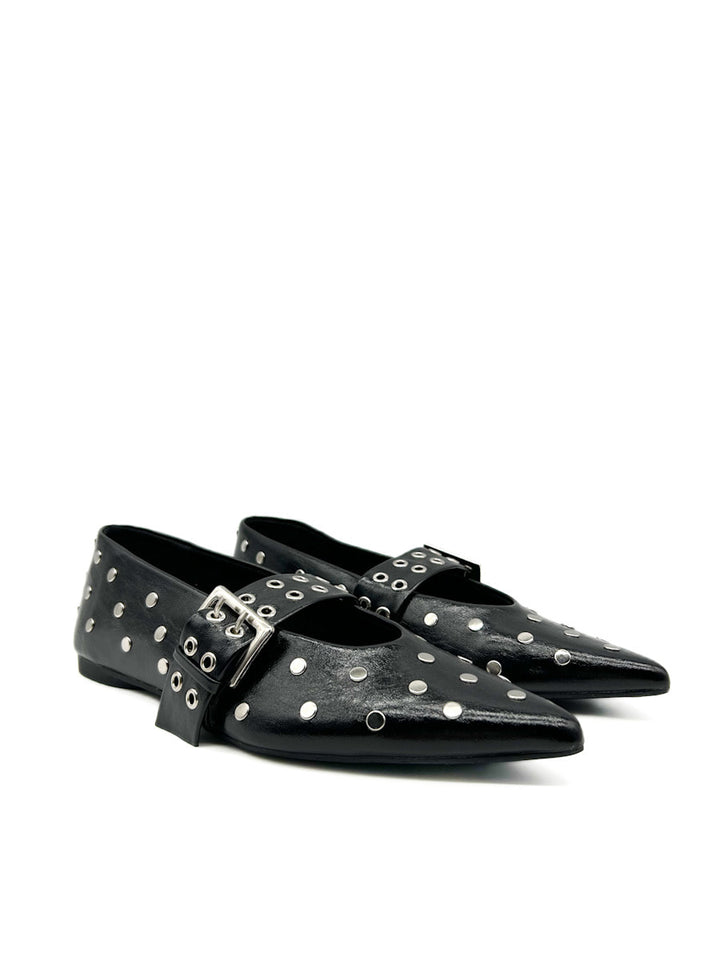 Zapatos Planos Mary Jane con Remaches Corina M5230