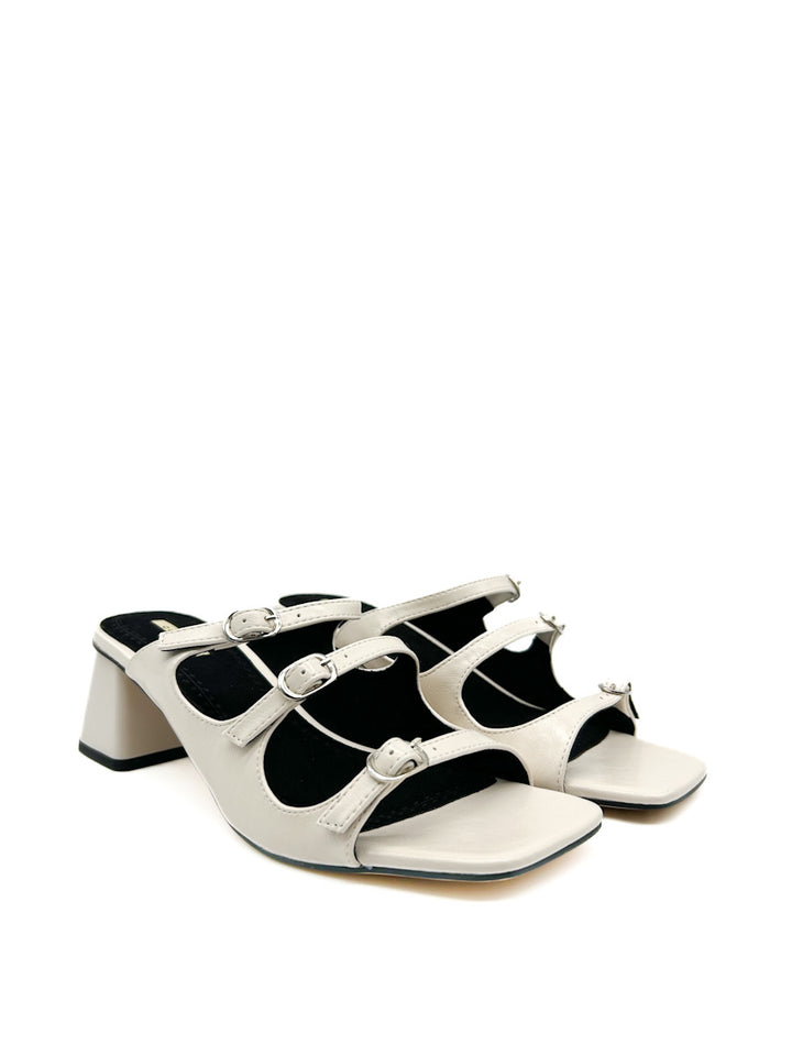 Sandalias de Tacón Medio con Hebillas Ajustables Corina M5371