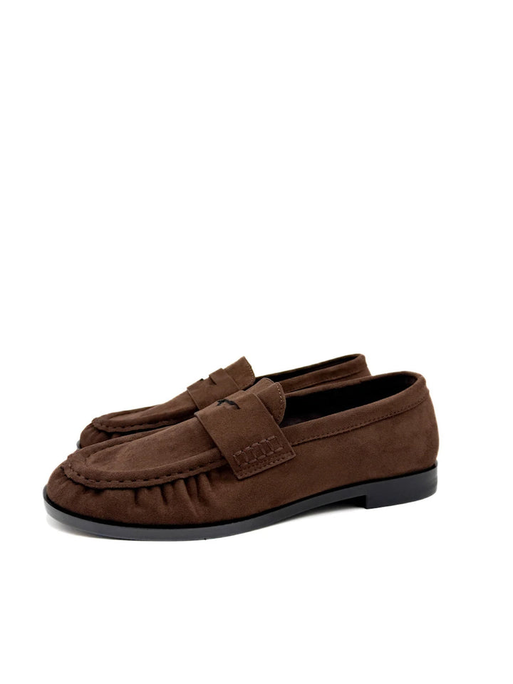 Mocasines Planos de Antelina para Mujer - Calzado Casual y Elegante