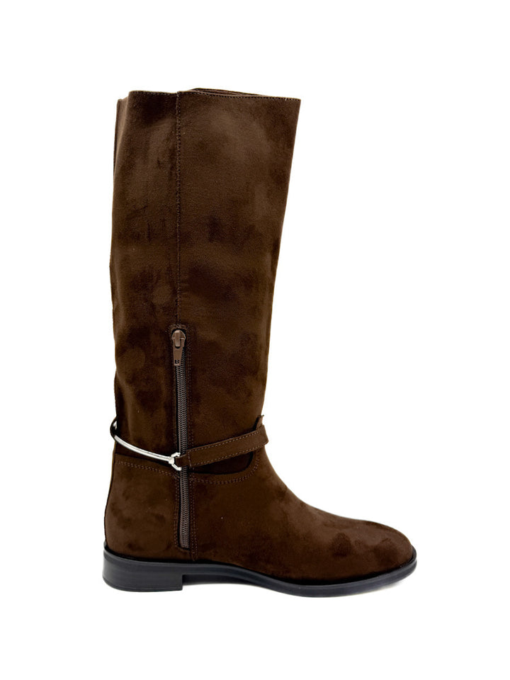 Botas altas con Tira Decorativa de Hebilla Removible Corina M5830