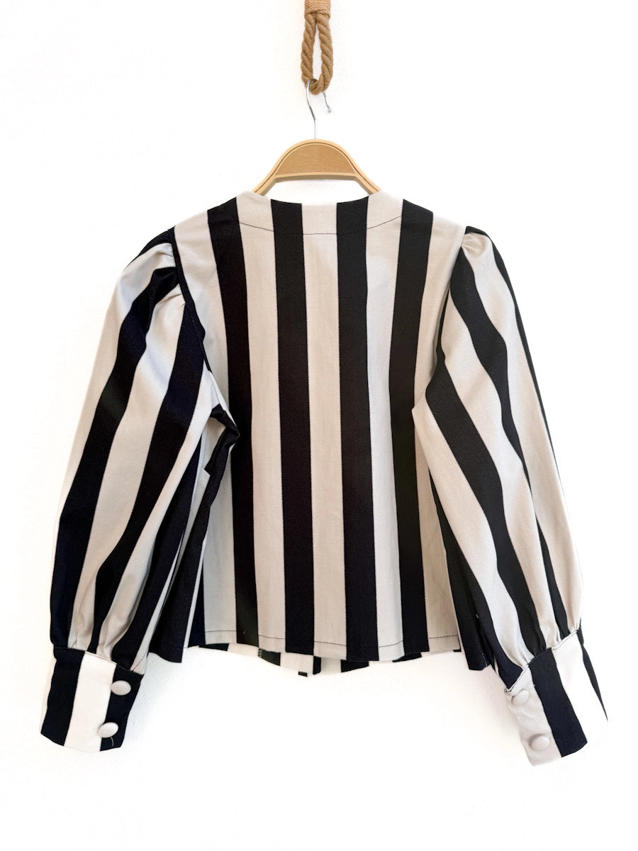 Conjunto de Blusa y Falda a Rayas – Venta por Separado