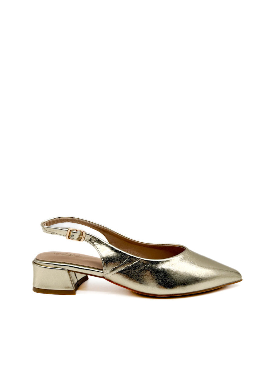 Zapatos Elegantes Destalonado de Tacón Bajo
