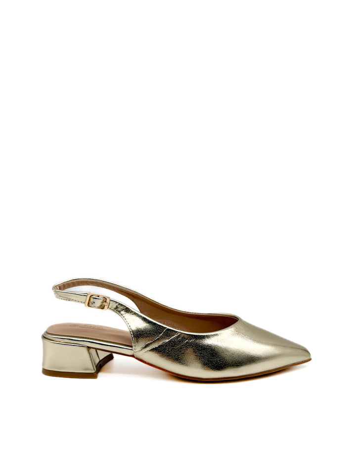 Zapatos Elegantes Destalonado de Tacón Bajo