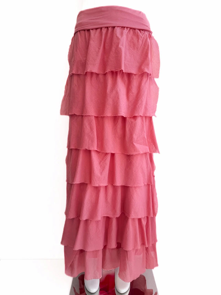 Falda larga con volantes – Estilo bohemio