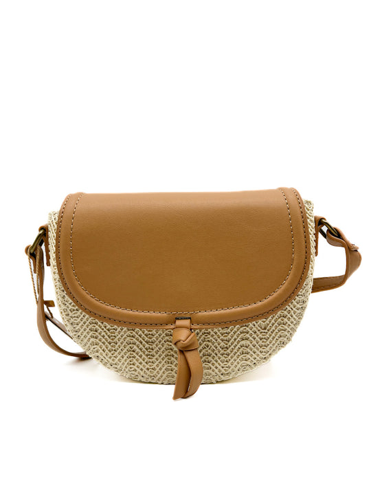Bandolera Rafia Referencia IXHL240512 Camel Único