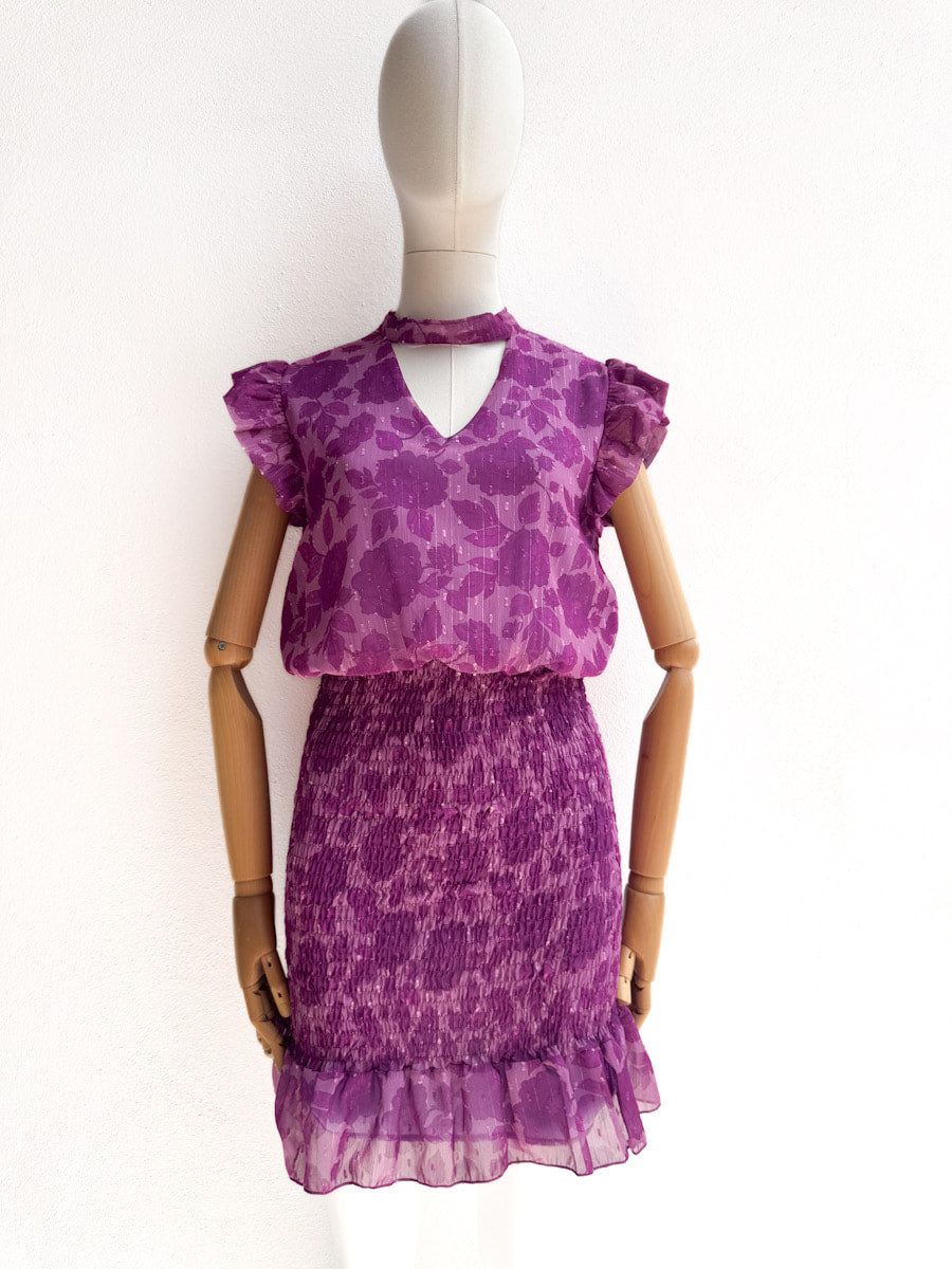 Vestido Floral Estilo Romántico Buganvia única