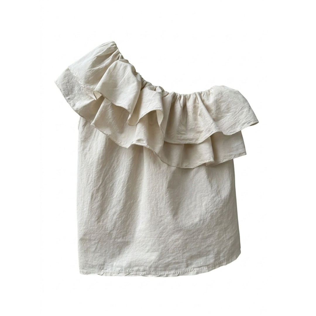 Blusa One Shoulder con Volantes | Elegancia y Estilo