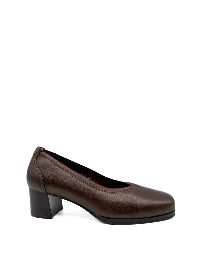 Zapatos Clásicos de Oficina con Tacón Ancho