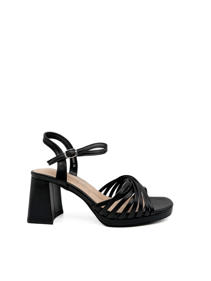 Elegantes Sandalias de Plataforma Tiras Cruzadas