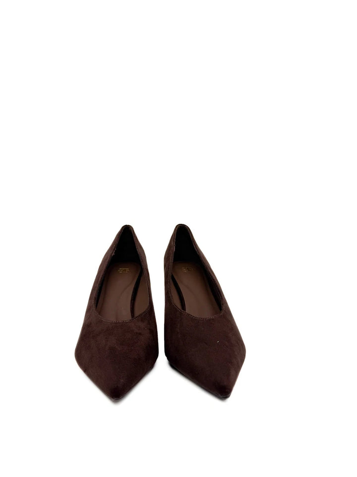 Zapatos de Salón Clásicos en Antelina con Punta Afilada