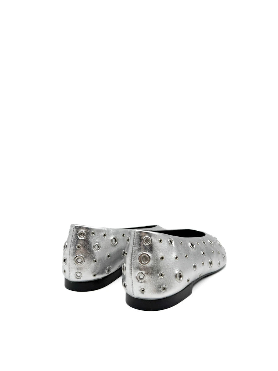 Bailarinas de Punta Afilada Y Ojales Metálicos, Corina M5610