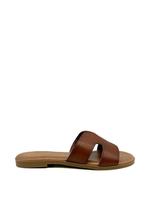 Sandalias Planas Mujer Marrón