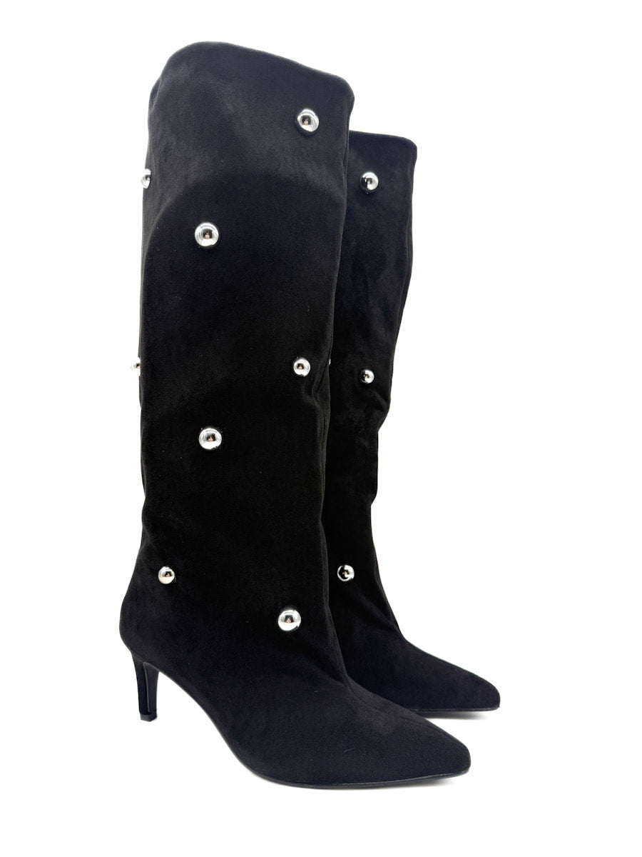 Botas Alta Caña con Remaches Metálicos en Antelina