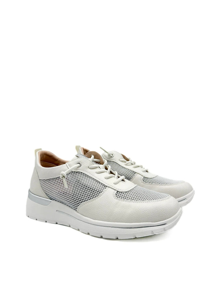 Zapatillas Urbana de Piel Sintética y Malla con Cierre Elástico