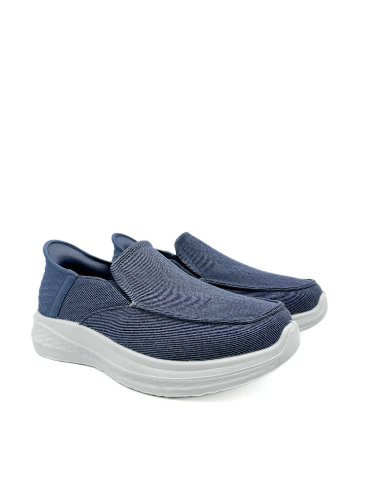 Mocasines Deportivos de Lona para Hombre Calzado Confort Slip-On
