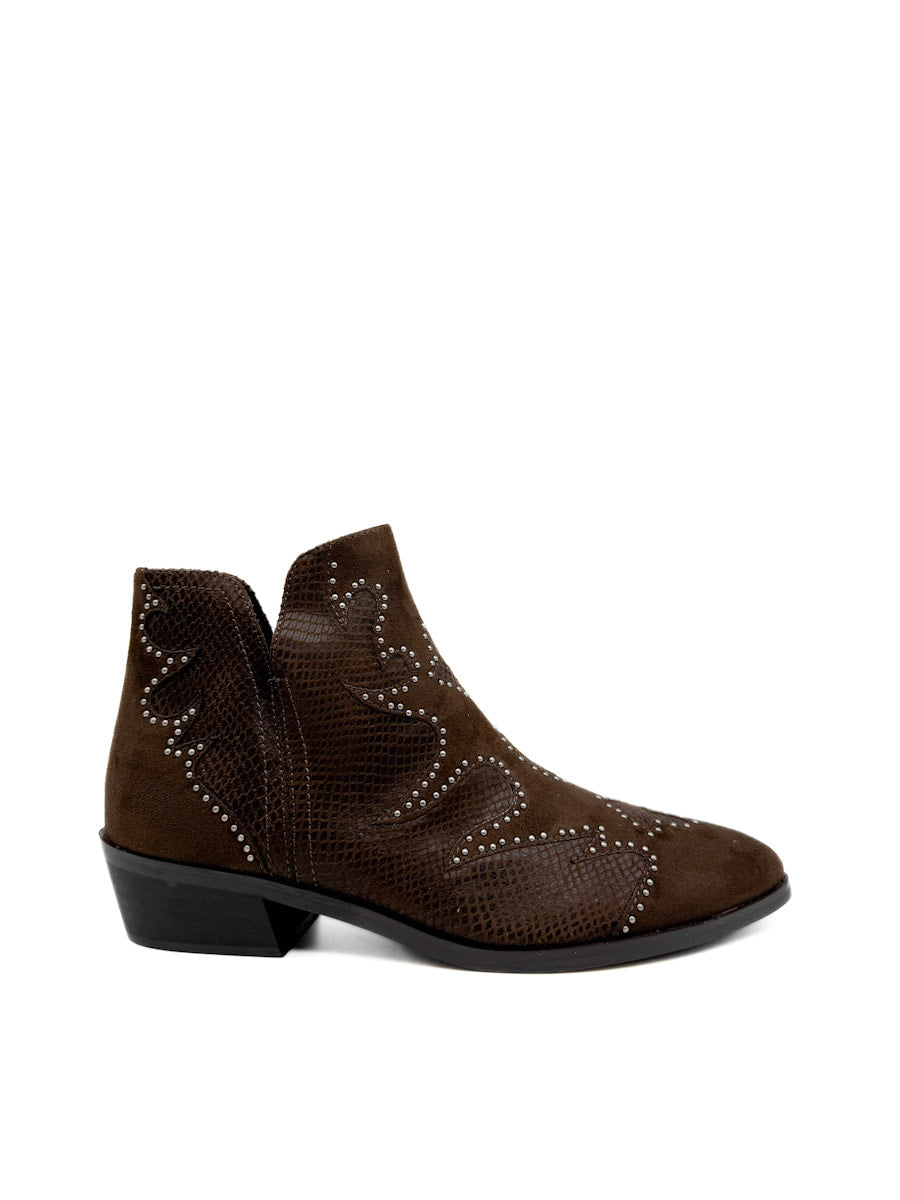 Botines cowboy Modernas con Detalles de Tachas Corina M5792
