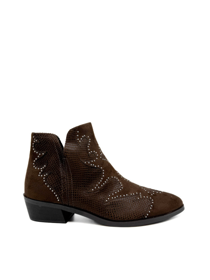 Botines cowboy Modernas con Detalles de Tachas Corina M5792
