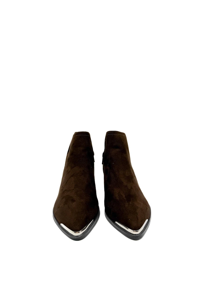 Botines Cowboy de Mujer con Puntera Metálica y Tacón Bajo
