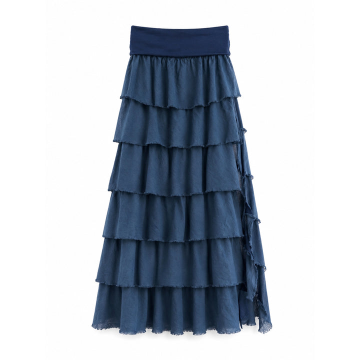 Falda larga con volantes – Estilo bohemio