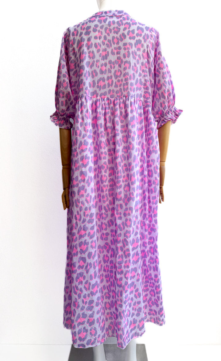 Vestido Largo Animal Print en Colores Vibrantes