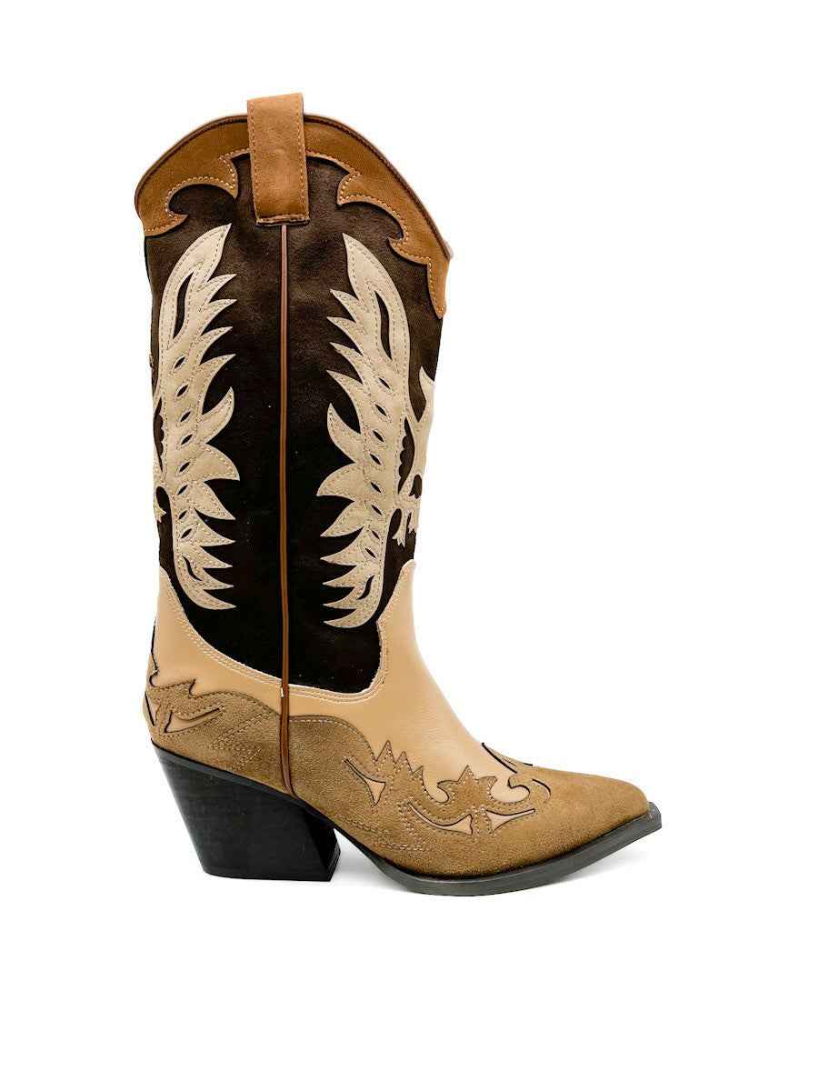 Botas Cowboy Mujer Marrón