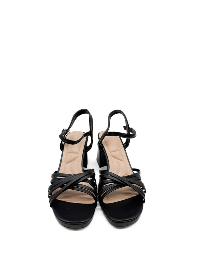 Elegantes Sandalias de Plataforma Tiras Cruzadas