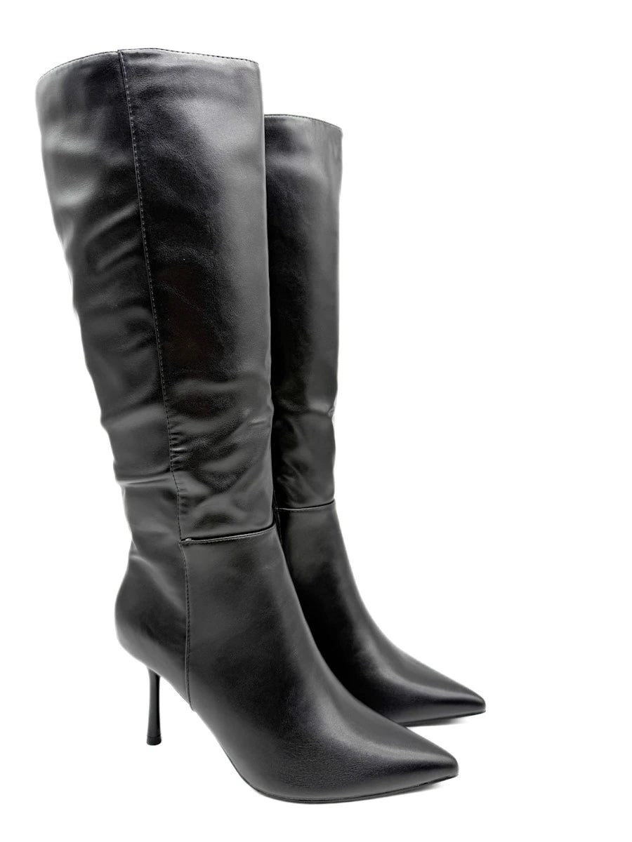 Botas Altas de Tacón de Aguja y Punta Afilada