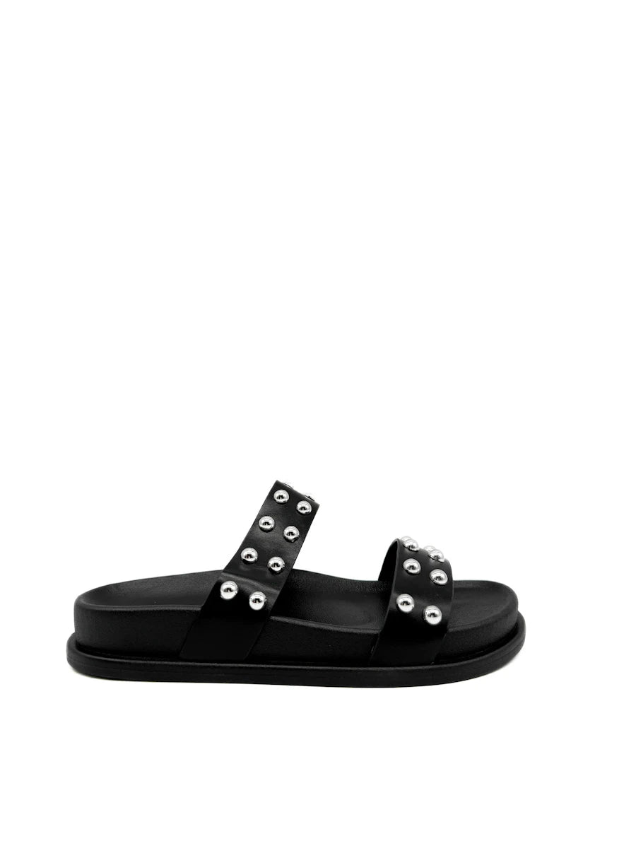 Sandalias bio con tachuelas y doble tira