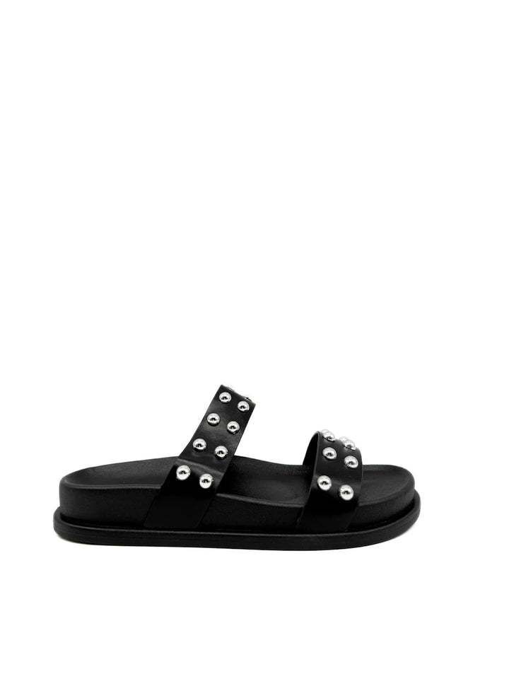 Sandalias bio con tachuelas y doble tira