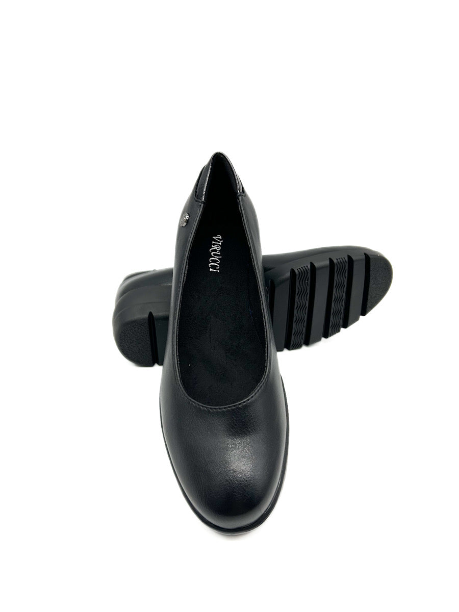 Zapato Cuña Negro Mujer Referencia VRA-1088