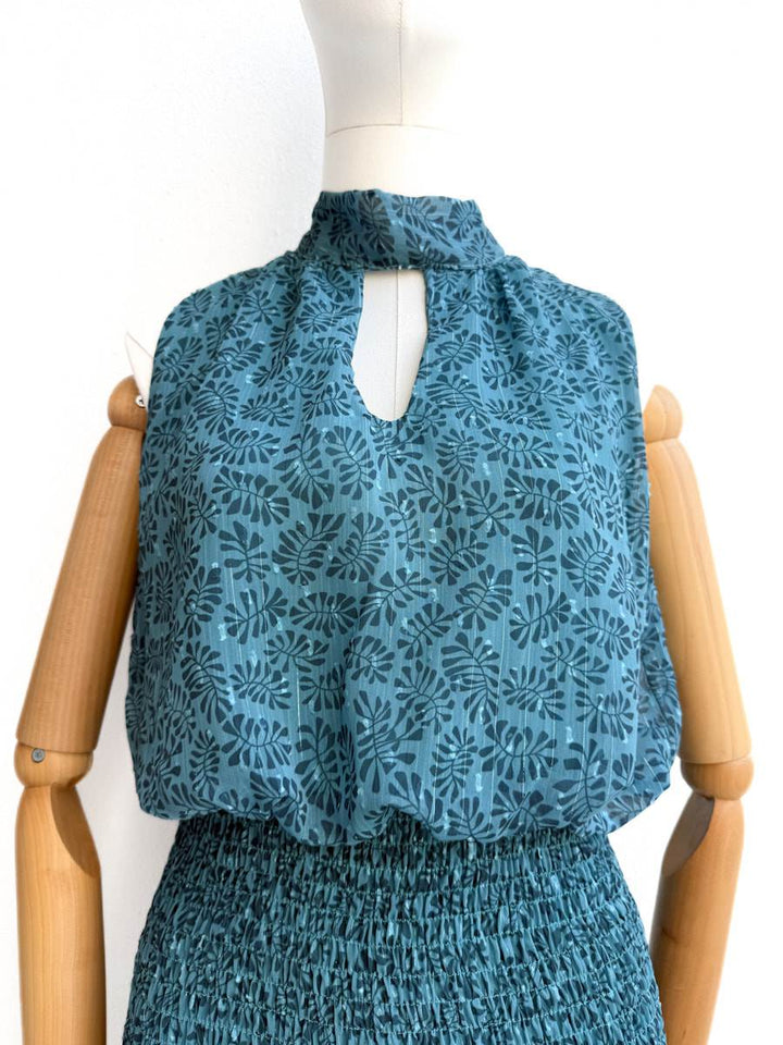 Vestido corto frunces