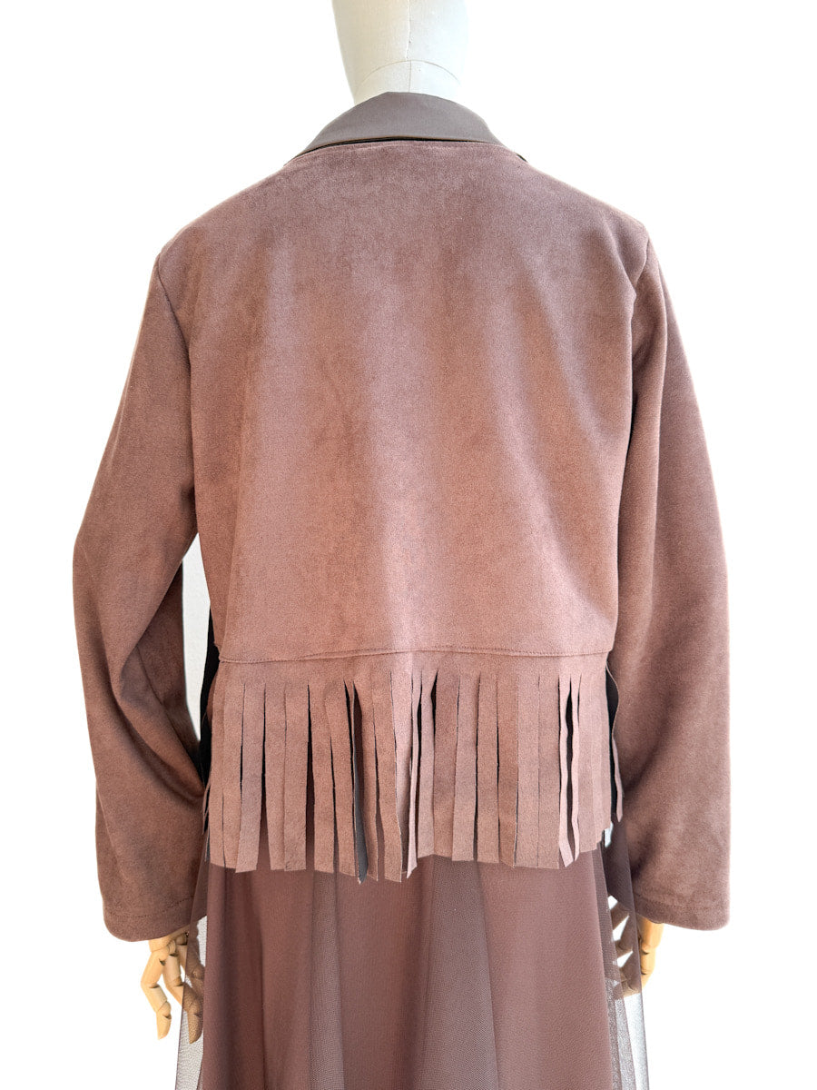 Chaqueta Cowboy de Antelina con Flecos y Remaches