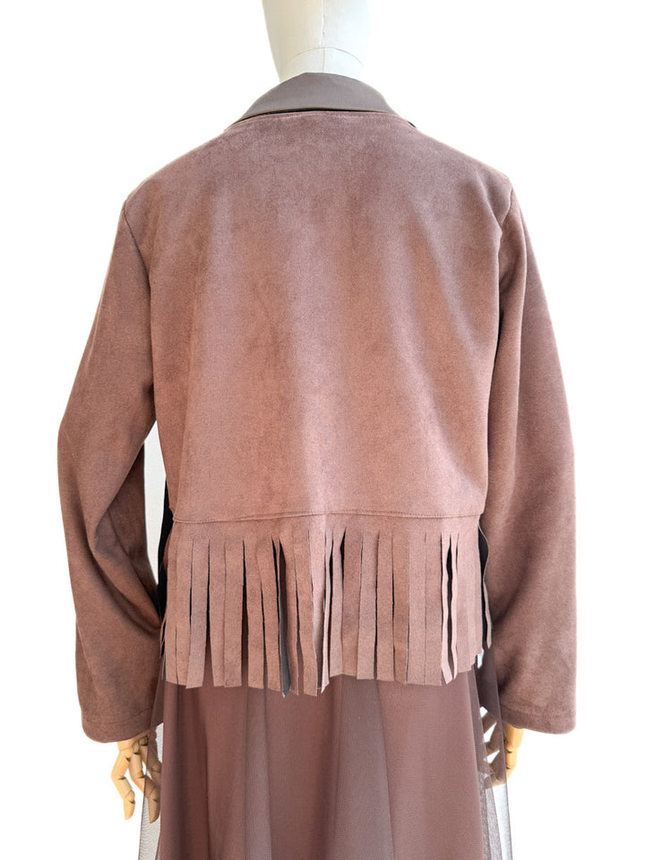 Chaqueta Cowboy de Antelina con Flecos y Remaches