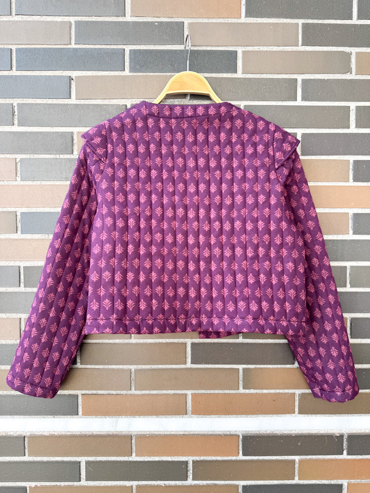 Chaqueta artesanal acolchada de algodón