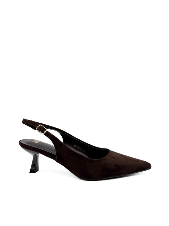 Zapatos Salón Destalonados Antelina Tacón Sensato