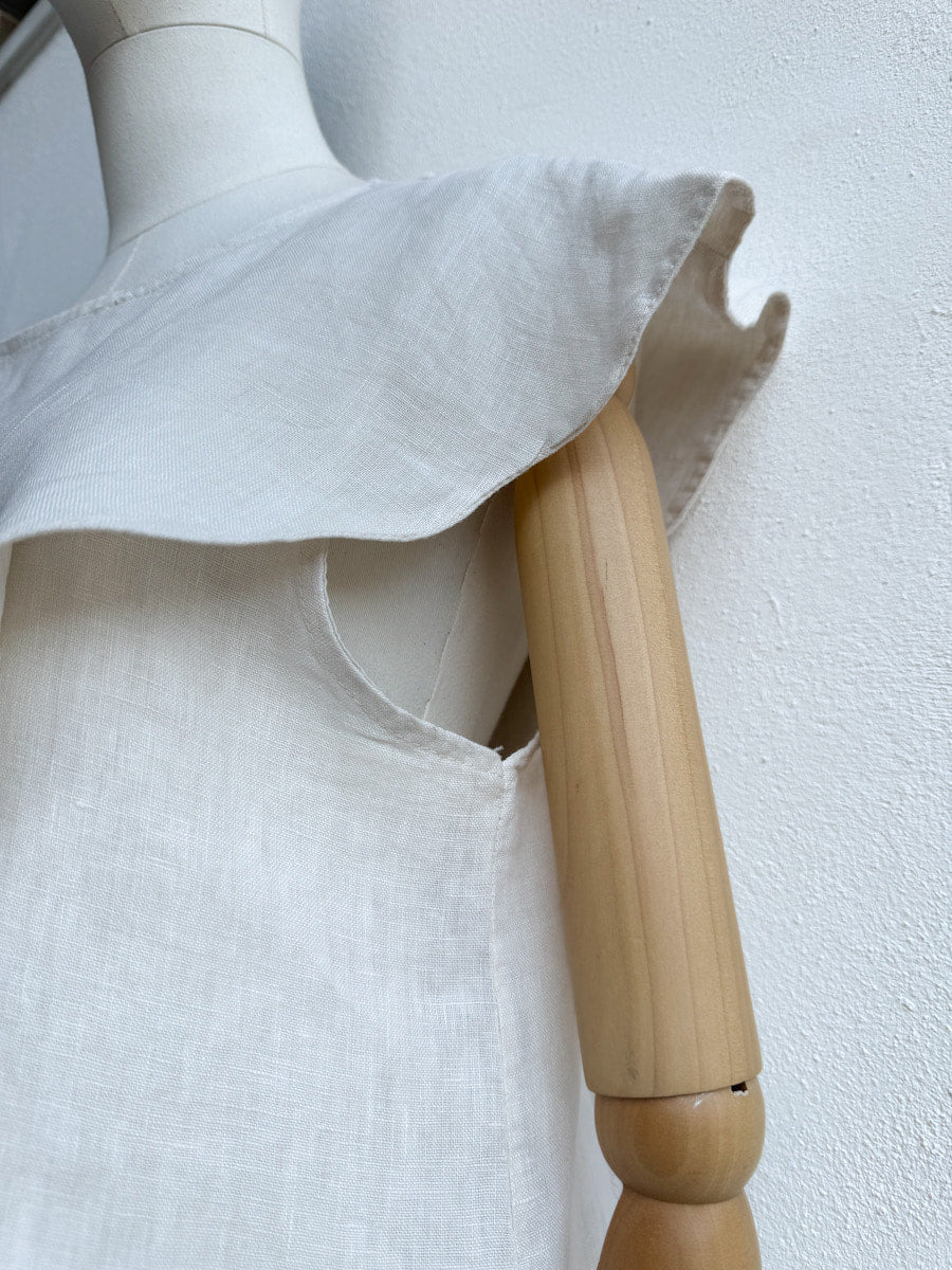 Blusa de Lino con Volante
